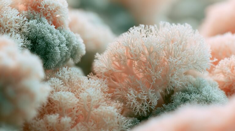 Soft coral-like structures under diffused light
