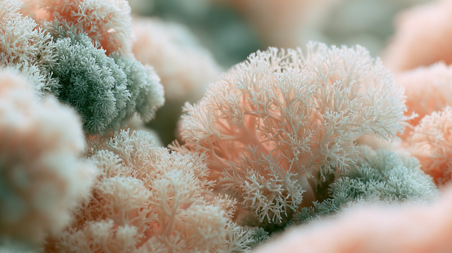 Soft coral-like structures under diffused light